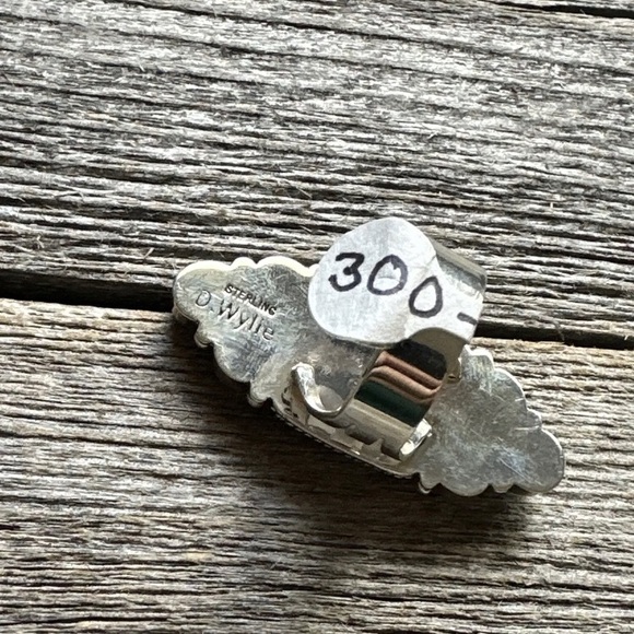 Navajo Sterling Silver Multi Stone Spiny Oyster Turquoise Ring Size 7.5 D Wylie - Picture 11 of 12